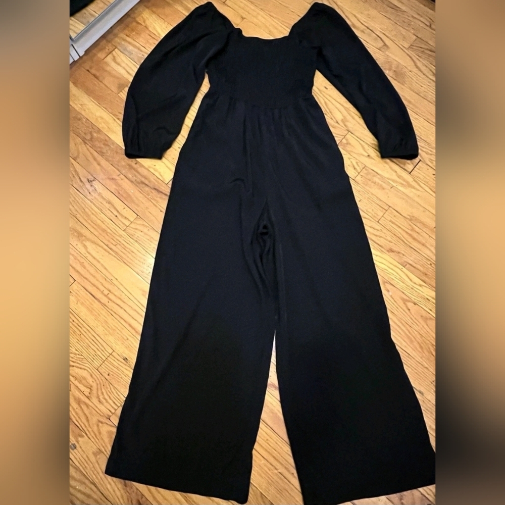 Madewell Elegant Black Long Sleeve Jumpsuit - Picture 6 of 13